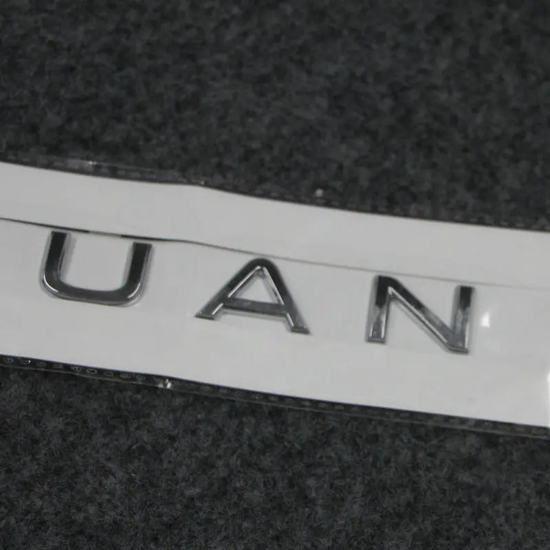 Apply to Tiguan MK2 Trunk lettering Rear tail marker Tailgate emblem Slivery