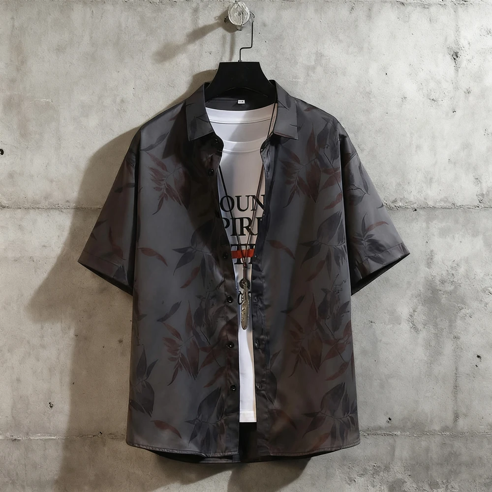 

2025 Men's Hawaiian Shirt 3D Sunflower Print T-Shirt Floral Single Row Button Shirt Lapel Large 5XL Casual Style Men Boy Beach