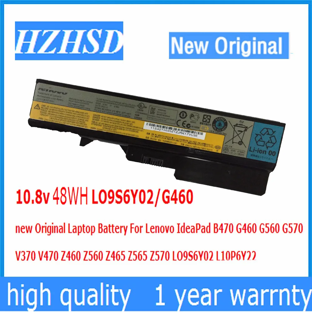 10.8v 48wh LO9S6Y02/G460 new Original Laptop Battery For Lenovo IdeaPad B470 G460 G560 G570 V370 V470 Z460 Z560 Z465 Z565 Z570