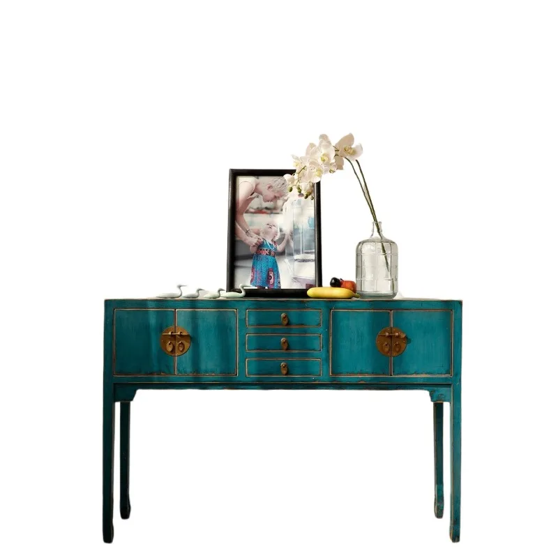 New Chinese classical entrance table, old offering table solid wood