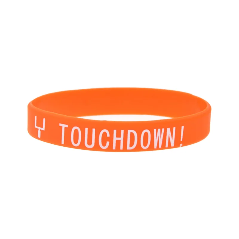 50 Stück Rugby-Armbänder aus Silikon mit aufgedrucktem Logo, Sportliches Design, Gummiarmband, Erwachsenengröße, 5 Farben – Detail 2