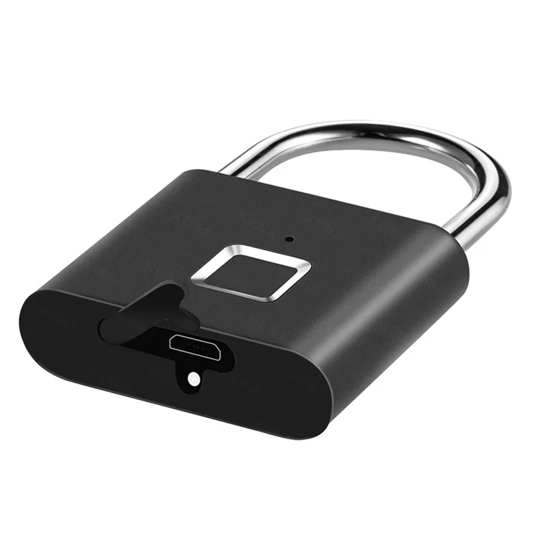 【ใหม่】Keyless USB ชาร์จลายนิ้วมือล็อคกุญแจสมาร์ทล็อคประตูกันน้ําแบบพกพากุญแจป้องกันการโจรกรรม