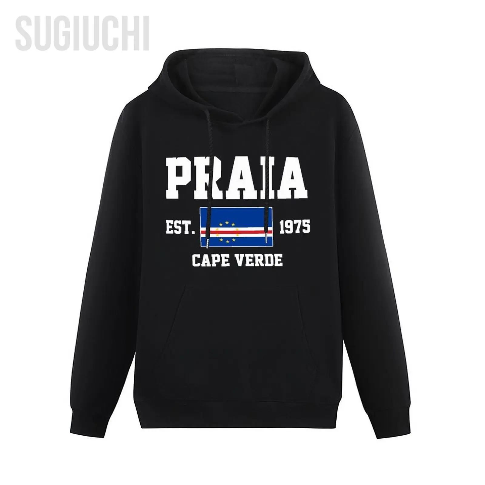 Men Women Hoodies Cape Verde EST.1975 Praia Capital Hoodie Pullover Hooded Hip Hop Sweatshirt Cotton Unisex