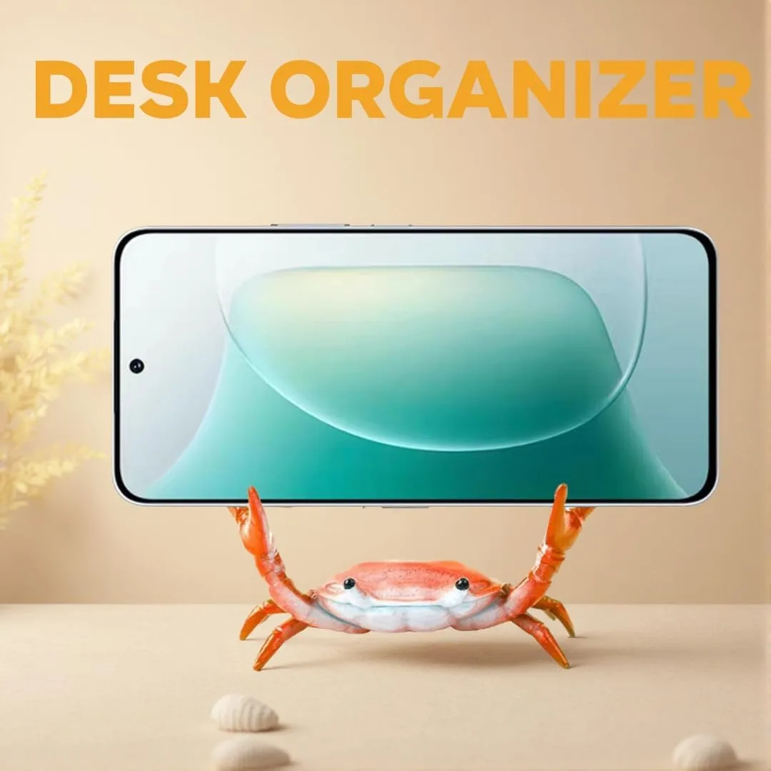 🦀🦀Crab Creative Design:Add a playful twist to your workspace with this crab pen holder! Its adorable design brings personality to any desk—whether in a home office, classroom, or student dorm. The lifelike crab details, from its curved claws to texture