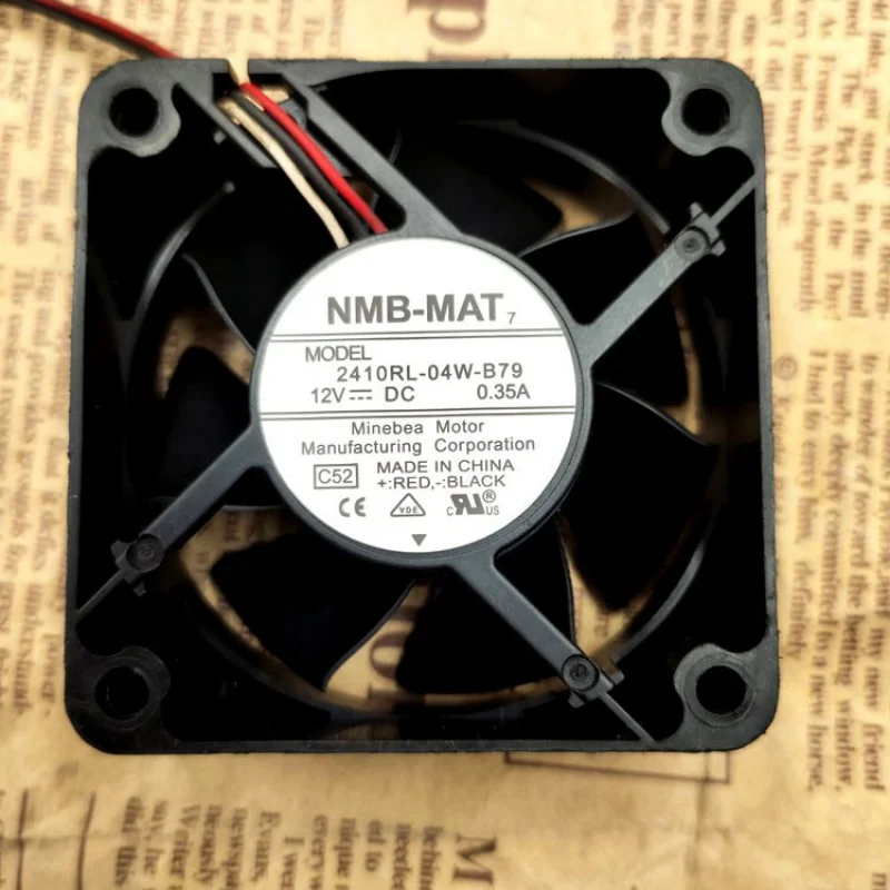 

2410RL-04W-B79 6025 12V 0.35A Server Double Ball Cooling Fan 6CM 2410RL 04W B79