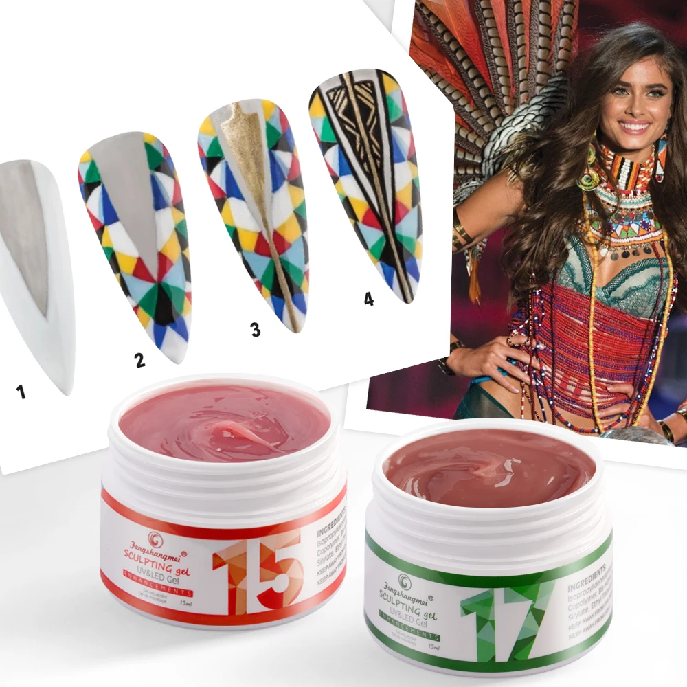 جل منشئ LED/UV 15 جرام وجل تمديد، وصلة قوية وسريعة، جل احترافي للأشعة فوق البنفسجية لاستخدام صالونات الأظافر مع سهولة الإزالة #6