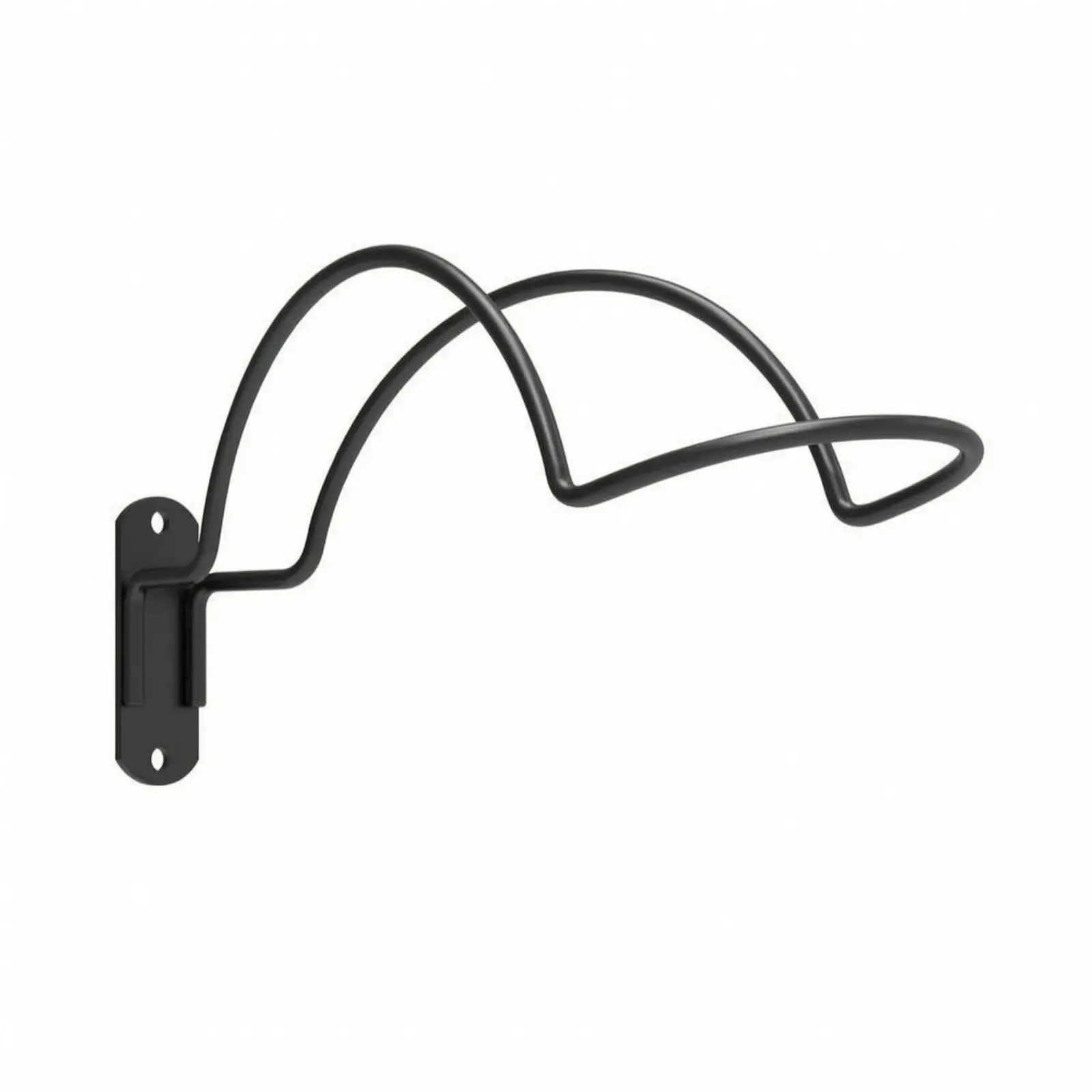 Sturdy Iron Wall Mounted Hat Rack with Screws for Helmet Storage and Display in Garage Entryway