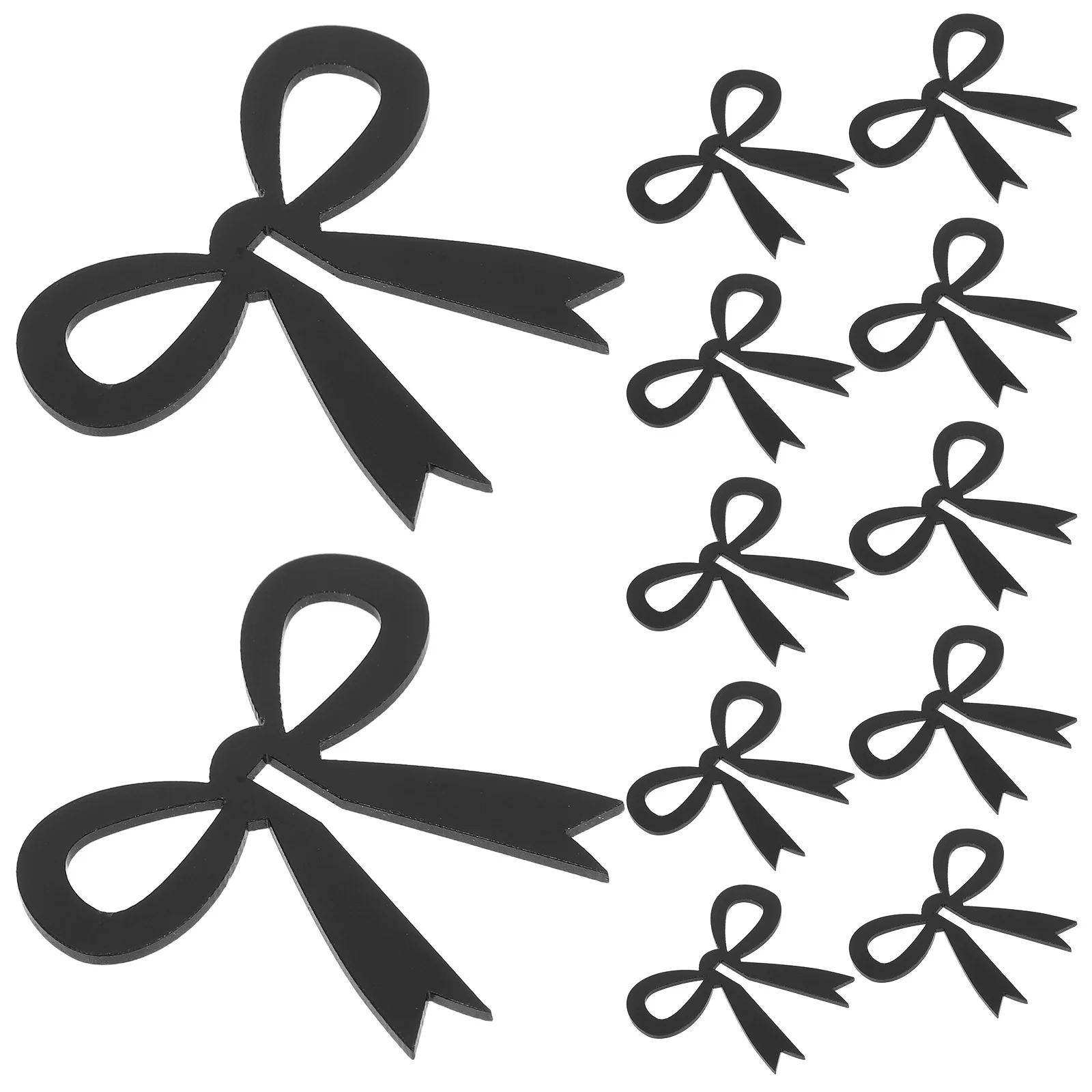 

12Pcs Bowknot Wine Glass Drink Markers Acrylic Decorative Charms Reusable Elegant Drink Identifiers for Parties Weddings