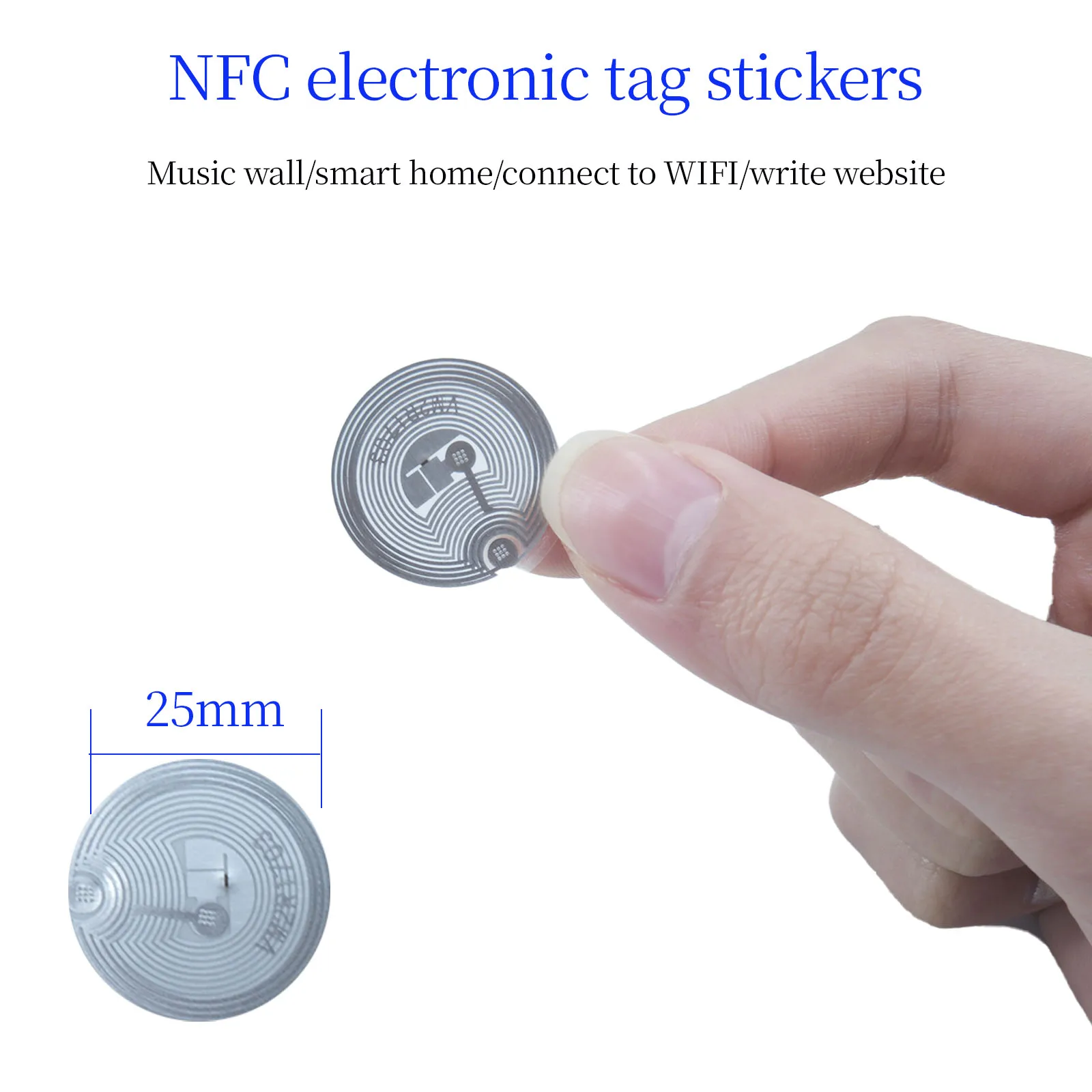 13.56mhz UID changeable S50 1K RFID Sticker Wet Inlay NFC tag  NFC Andriod MCT Copy Clone Sector 0 Block 0 UID Rewritable