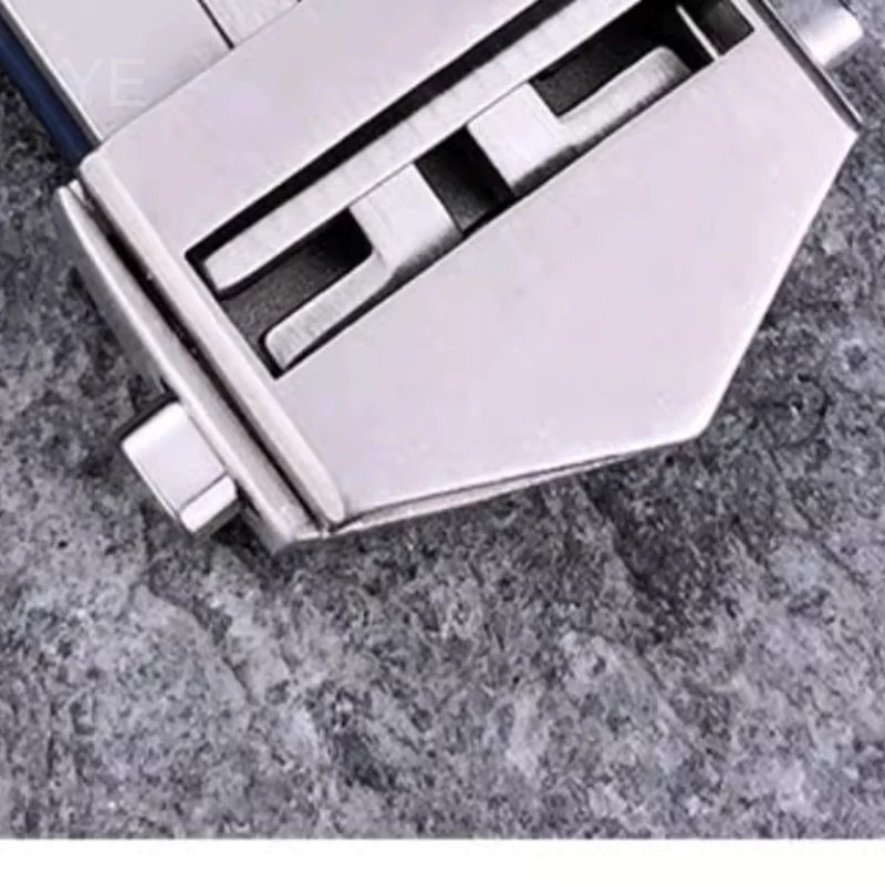 Pulseiras de relógio de material de silicone premium cuidadosamente selecionadas para Heuer Tag Aquaracer pulseira à prova de suor e amigável à pele 22 mm preto azul