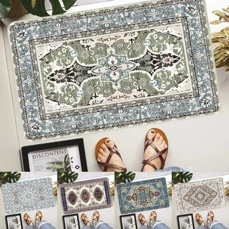 Persia Bohemian Style Door Mat Suitable for Soft Bedrooms Living Rooms Garden Entrances Room Decor Indoor Outdoor Use