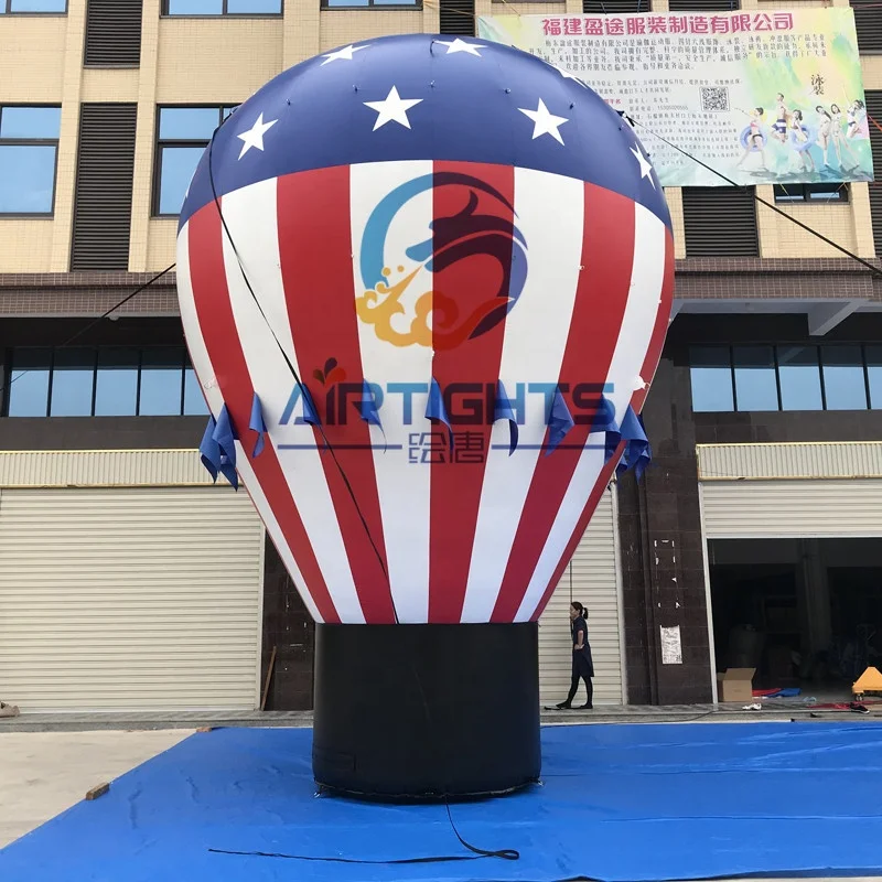 Quick Delivery Trade Assurance Hot Air Balloon Shape Balloons Advertising Inflatable Rooftop Balloon