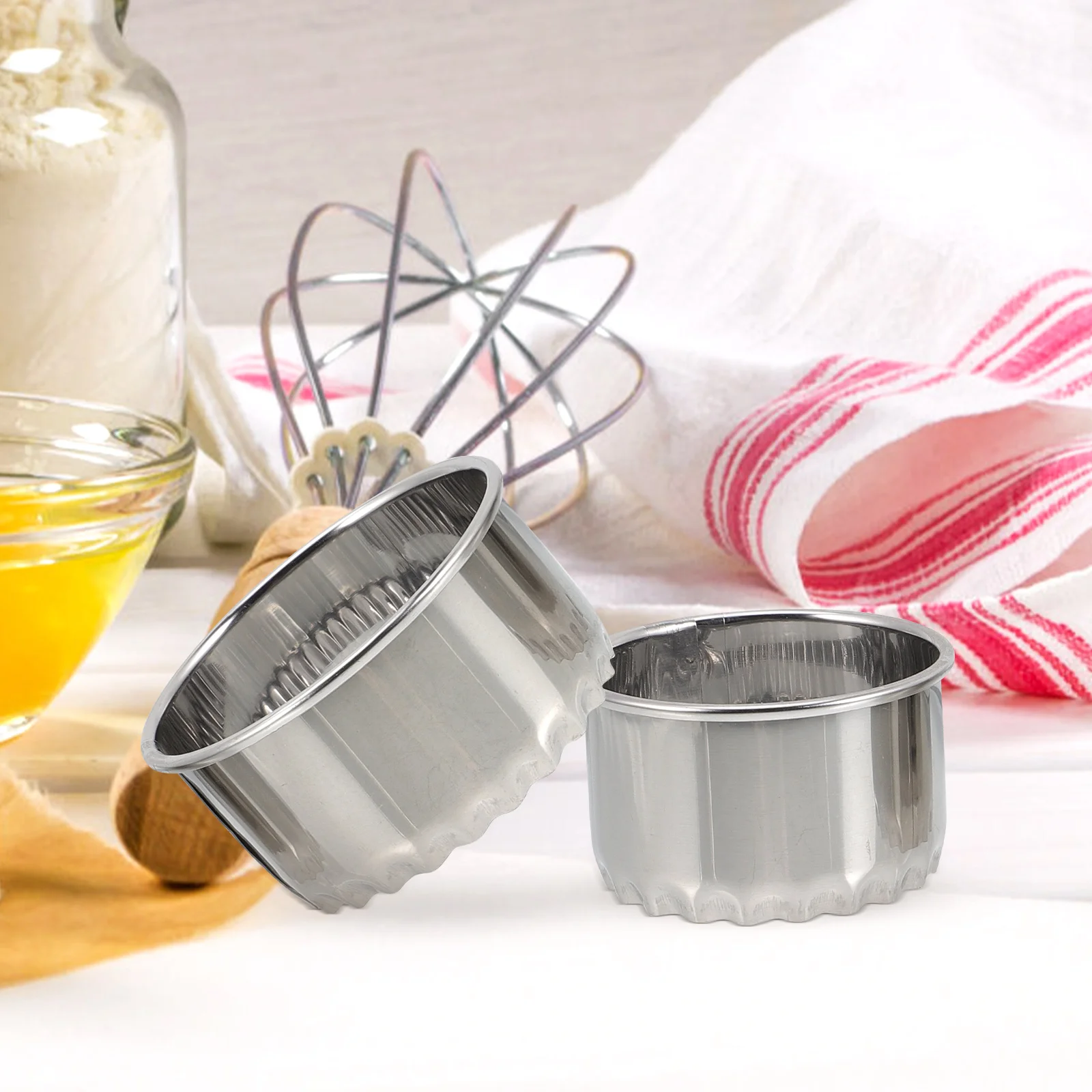 

9 Pcs Dumpling Skin Mold Biscuit Wrapper Round Wrappers Stainless Steel Maker Dumplings Mould