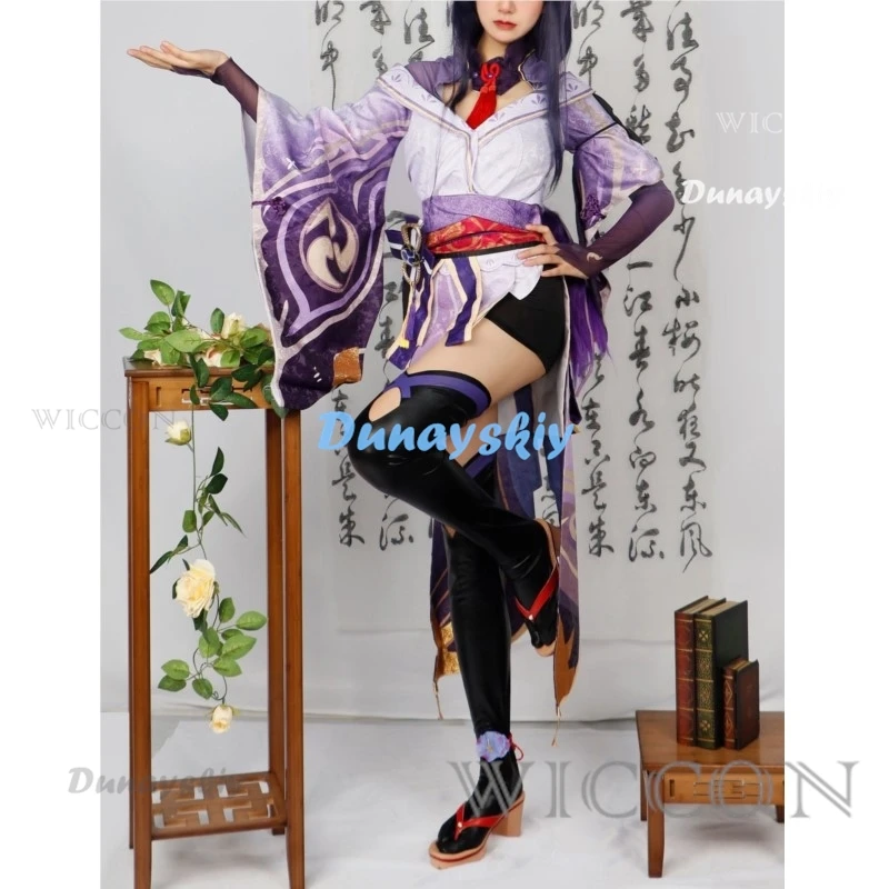 

Beelzebul Raiden Shogun Cosplay Costume Genshin Impact Adult Carnival Uniform Anime Halloween Party Masquerade Women Game