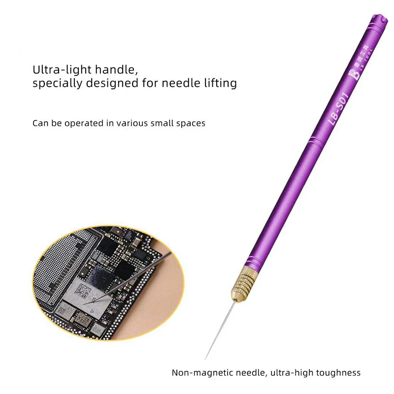LB أداة LB-S01 يده سكين مقبض متعدد الوظائف مزيل الصمغ شفرة مقبض ارتداء المقاومة IC رقاقة أدوات إصلاح الهاتف