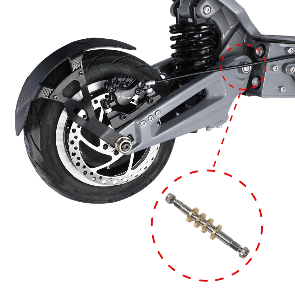 Axle With Washer And Nut for VSETT 11+ VSETT11+ Electric Scooter To Connect Suspension Arm with Scooter Body Fork Axis Arm Shaft