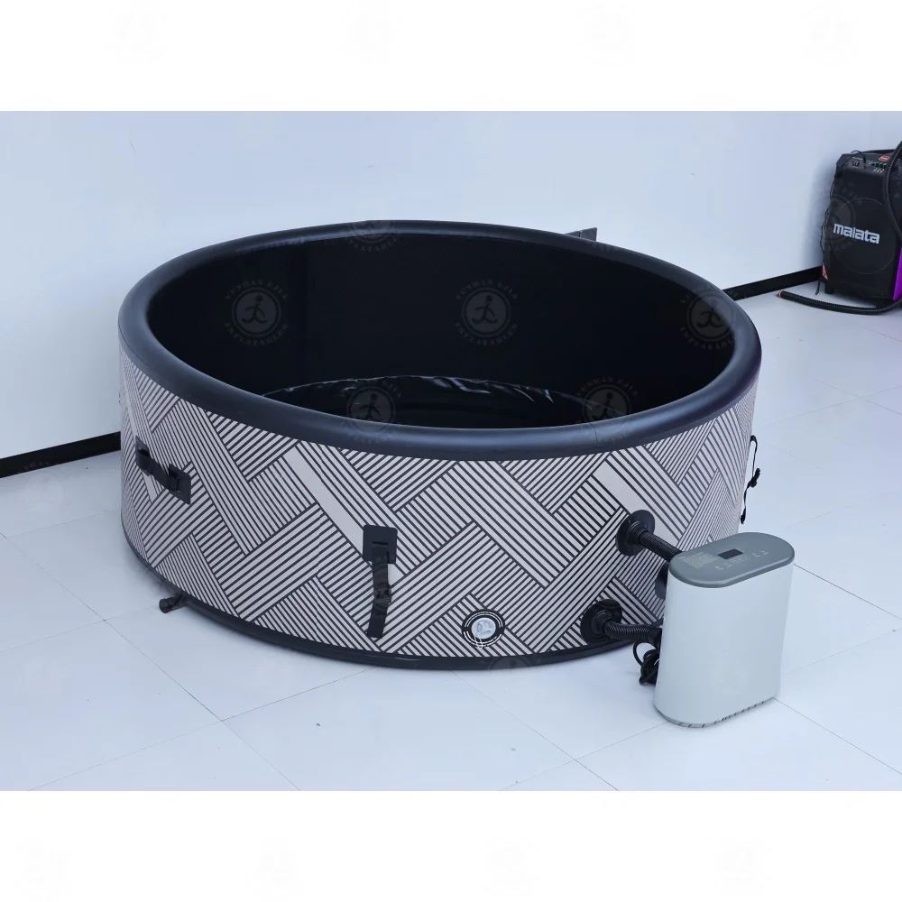 STLF كبير في الهواء الطلق أحواض سبا قابلة للنفخ المحمولة الباردة يغرق حوض الاستحمام سبا حوض استحمام ساخن حمام الجليد أحواض الاستحمام الهواء النفاثة أحواض سبا ساخنة #2