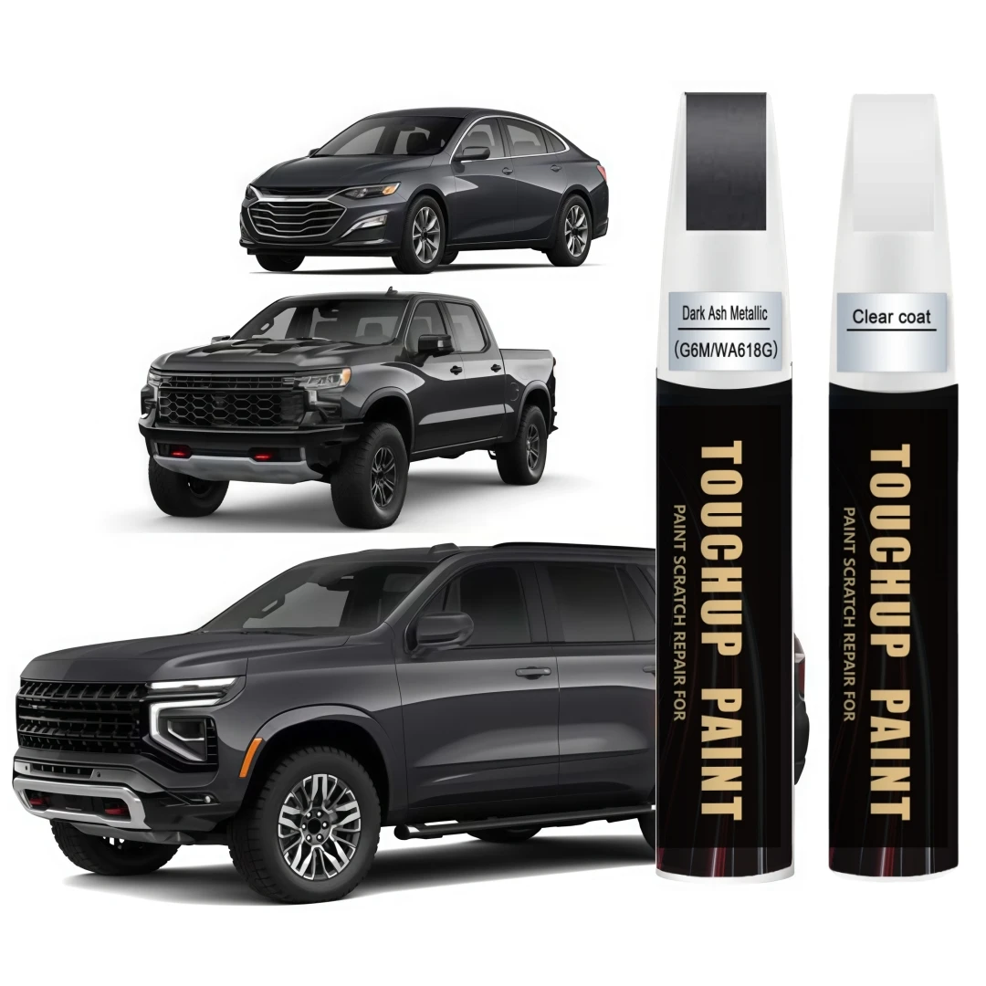Dark Ash Metallic G6M/WA618G for Chevrolet Touch Up Paint Kit[2K Clear Coat Included],Exact Color Match Touch Up Paint