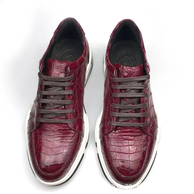 

Chue новые мужские туфли из крокодиловой кожи на шнуровке, мужские туфли из крокодиловой кожи для отдыха