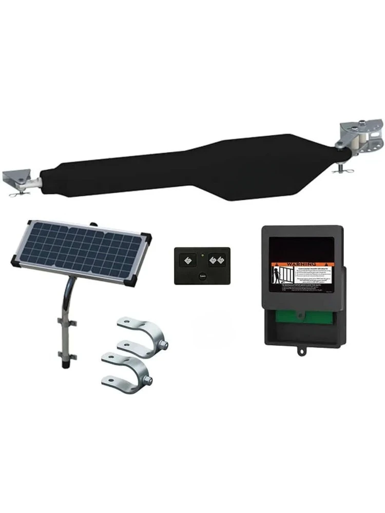 Heavy-Duty Solar Automatic Gate Opener Kit for Driveway Swing Gates with Long-Range Solar Gate Opener Remote - Model TSS1XP