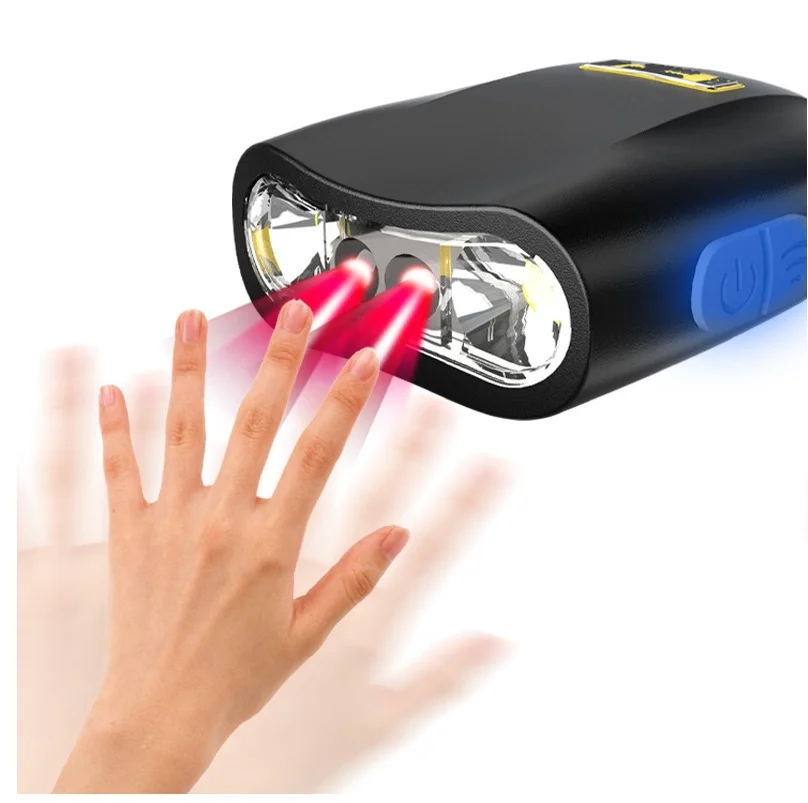Mini LED Clip‑on Cap Headlamp USB Rechargeable Motion Sensor Hat Light Hands Free Flashlight for Fishing Camping Hiking Outdoor