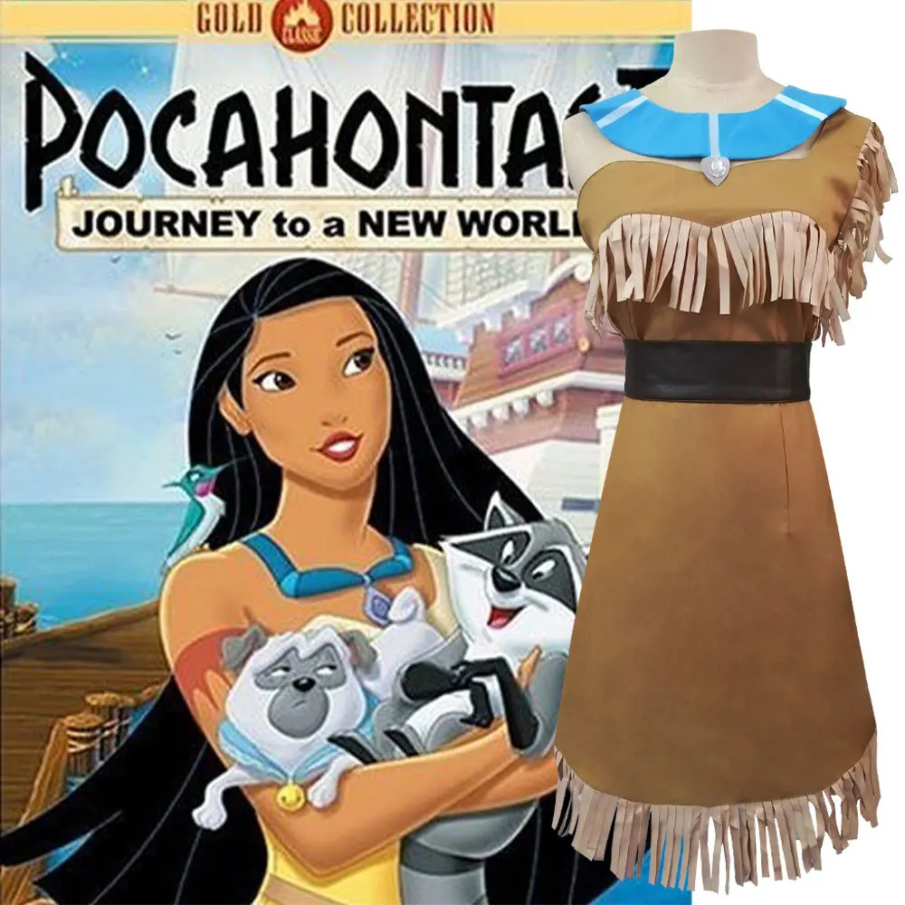 Jcos Windy Romance Cosplay Pocahontas disfraz de princesa india vestido de princesa