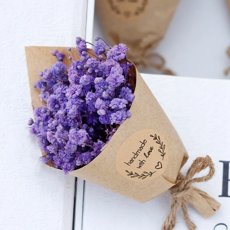 6/8Pcs Mini Natural Dried Flower Bunch DIY Full Star Mini Bouquet Dried Flowers Eternal Flowers Bouquets Wedding Guests Gifts