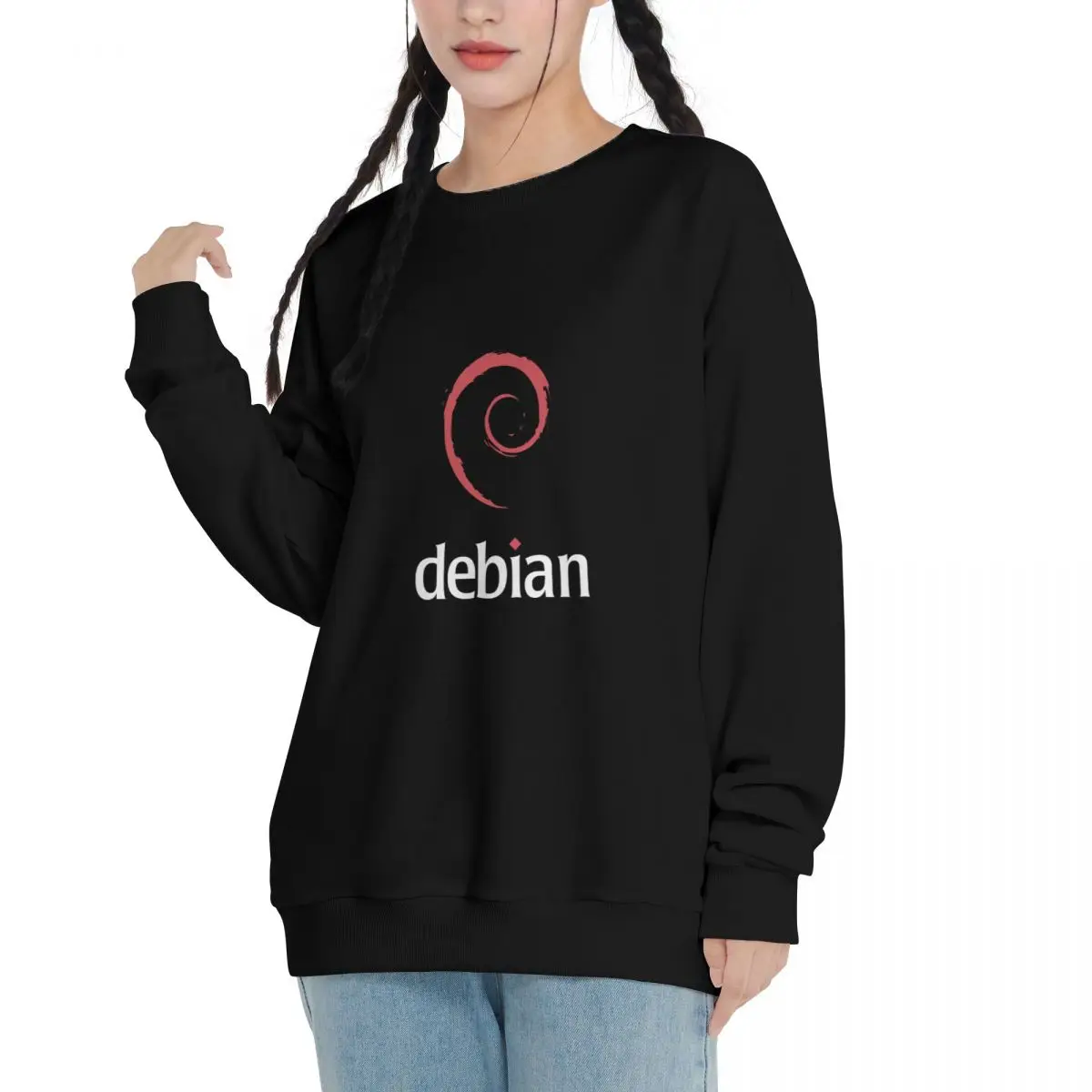 Debian GNU Linux Systerm Casual Sweatshirts Men Women Cotton Basic Hoodies Pullover Hiphop