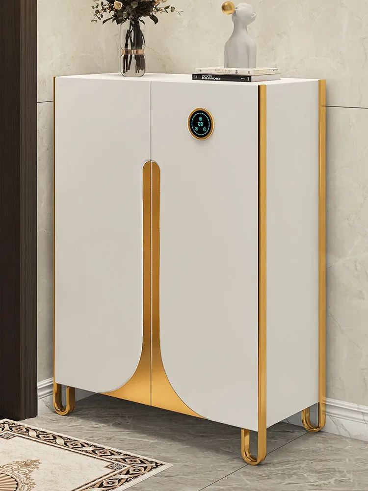 Home shoe cabinet disinfection and deodorization home door living room intelligent entrance cabinet high-end storage