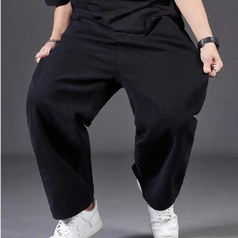 رجل حجم كبير الجينز طويل القامة الرجال السراويل الشارع الشهير ملابس للرجال عمال السراويل الشباب ملابس القوطية الجينز Y2K ملابس جديد