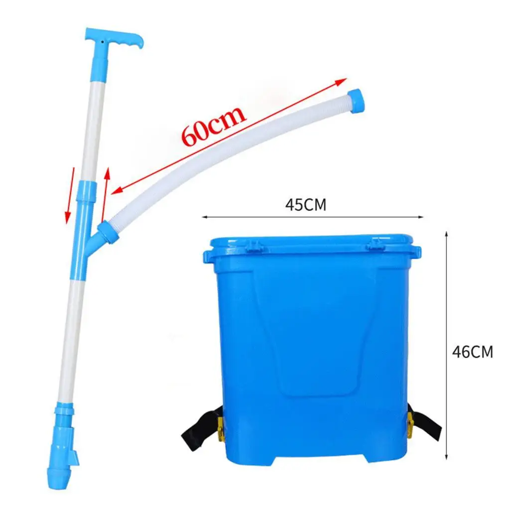 Manual Fertilizer Spreader 25L Multifunction Fertilizer Spreader Fertilizer Sprayer for Vegetables Farm Corn Fruit Trees