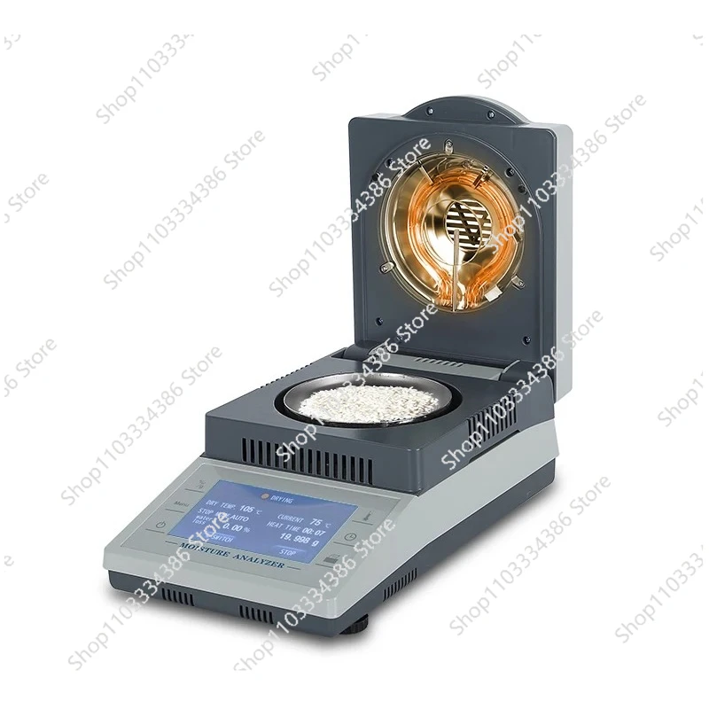 

High Quality Grain Moisture Meter 10g 50g 100g Medical Food Halogen Moisture Analyzer Laboratory Grain Moisture Meters