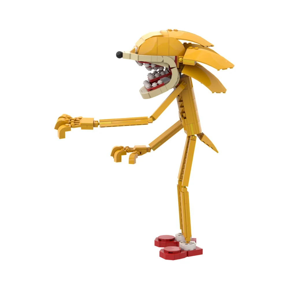 MOC – blocs de construction de personnages animés Sonices, modèle d'horreur, hérisson périné, figurine d'action à assembler, briques, jouet, cadeau d'halloween