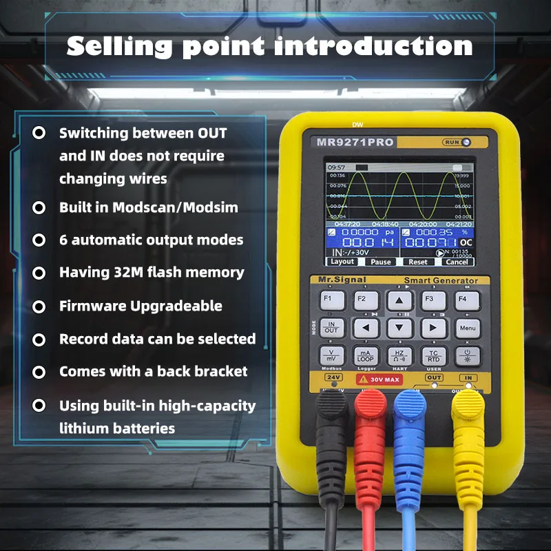 MR9271PRO مولد إشارة متعدد الوظائف 4-20mA هارت التواصل البسيط/وضع مزدوج لتصحيح الأخطاء Modbus