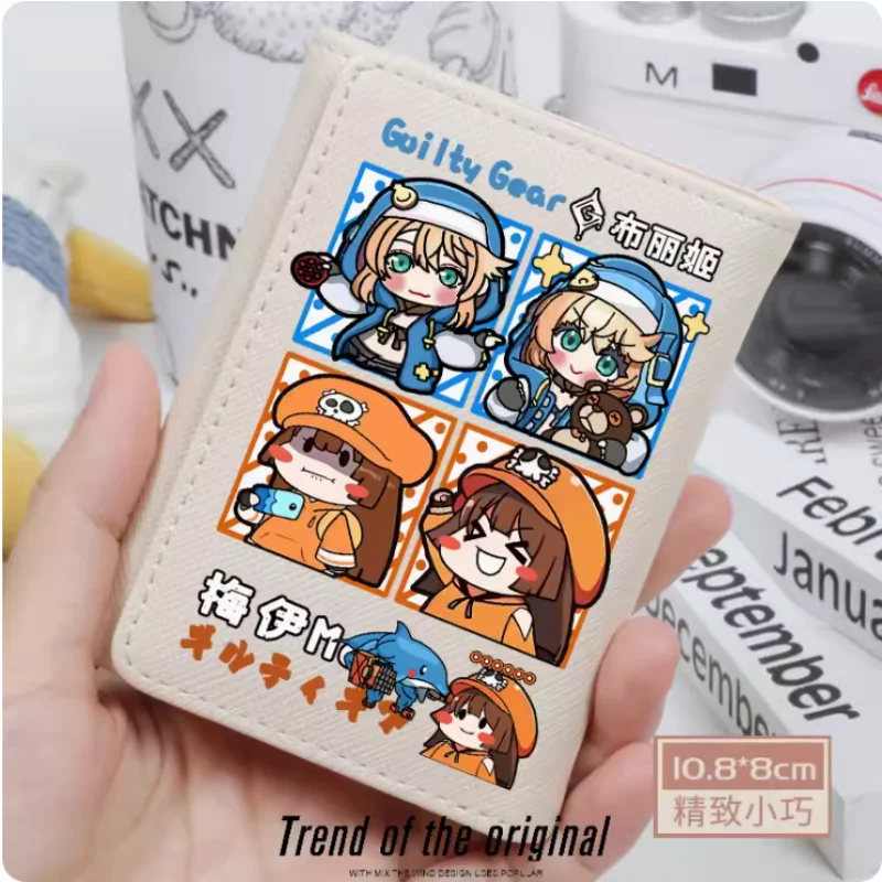 

Anime Guilty Gear Strive Wallet Women's Fold Bag Multi Card Large Capacity Fashion Wallet Gift