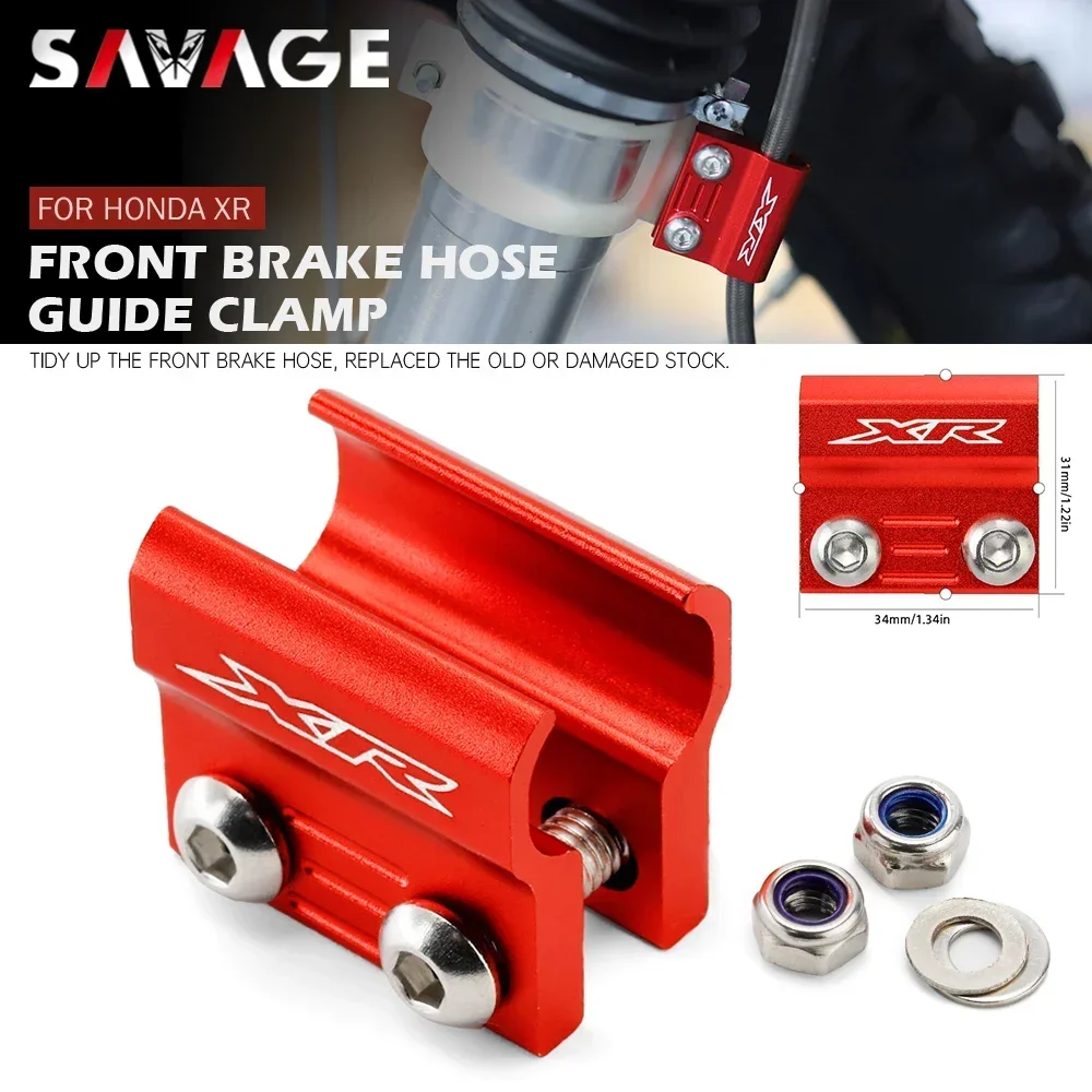 Front Brake Hose Clamp Holder For HONDA XR650R XR400R XR250R/L XR600R XR 125L 150L 190L 250 400 Motard Motorcycle Clamping Lines