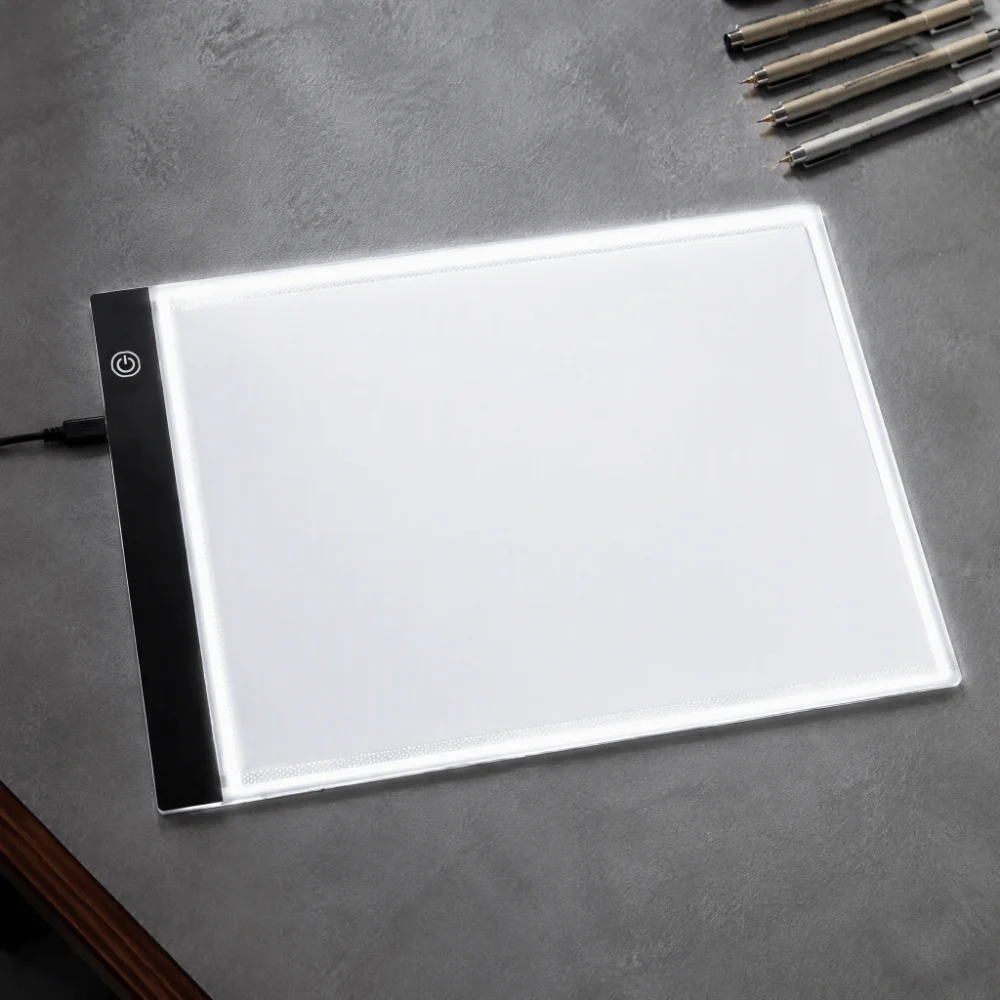 Three Level Dimmable Led Light Pad Eye Protection Brightness Adjustable Painting Pad A4/A5 Light-transmitting