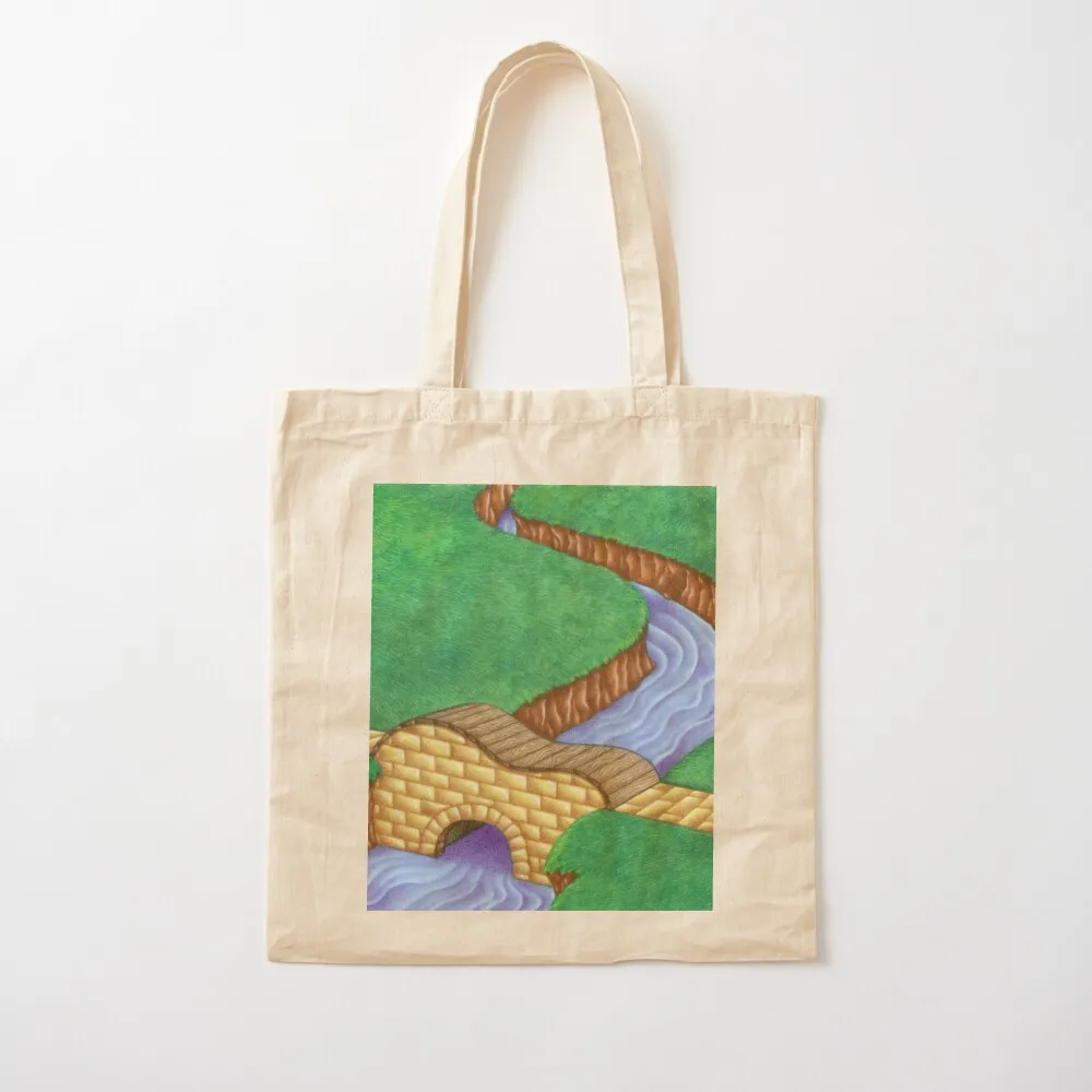 Musical Bridge Tote Bag Lady bags shopper bags for women reusable shopping bag Canvas Tote Bag