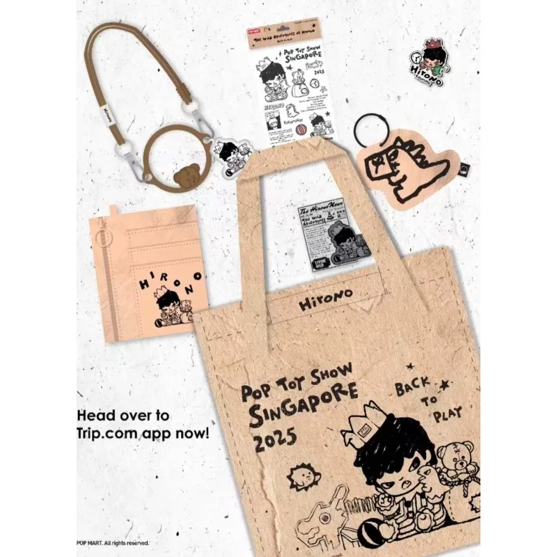 

POPMART Singapore PTS Выставка HIRONO Эксклюзивный VIP-сувенир Интересный подарок для модных законодателей трендов Коллекционные предметы Рождественская игрушка