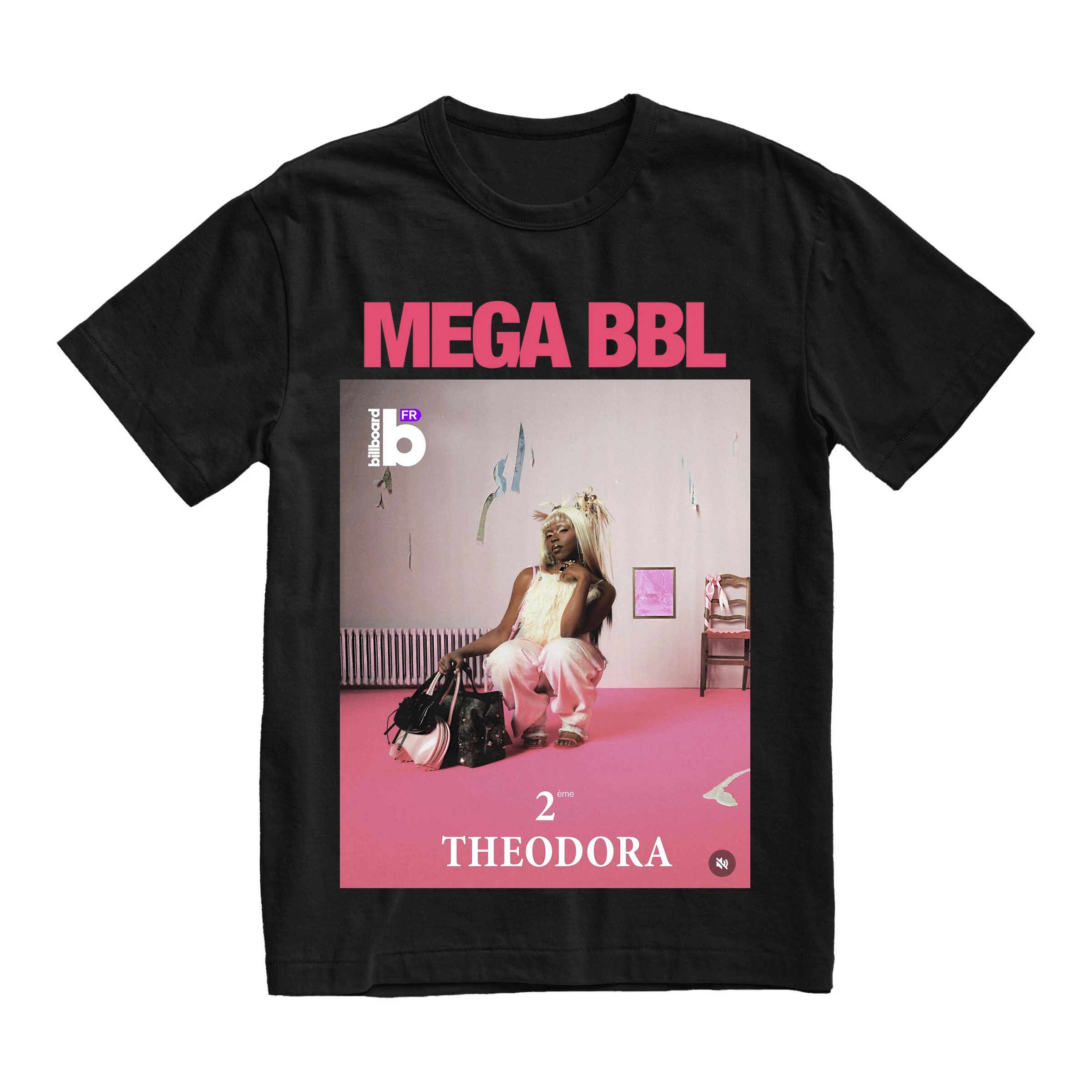 Rapper Theodora Mega Bbl Album Graphic T-shirt Men Women Hip Hop Fashion Pop Music T Shirt Male Casual Vintage Tshirt Streetwear