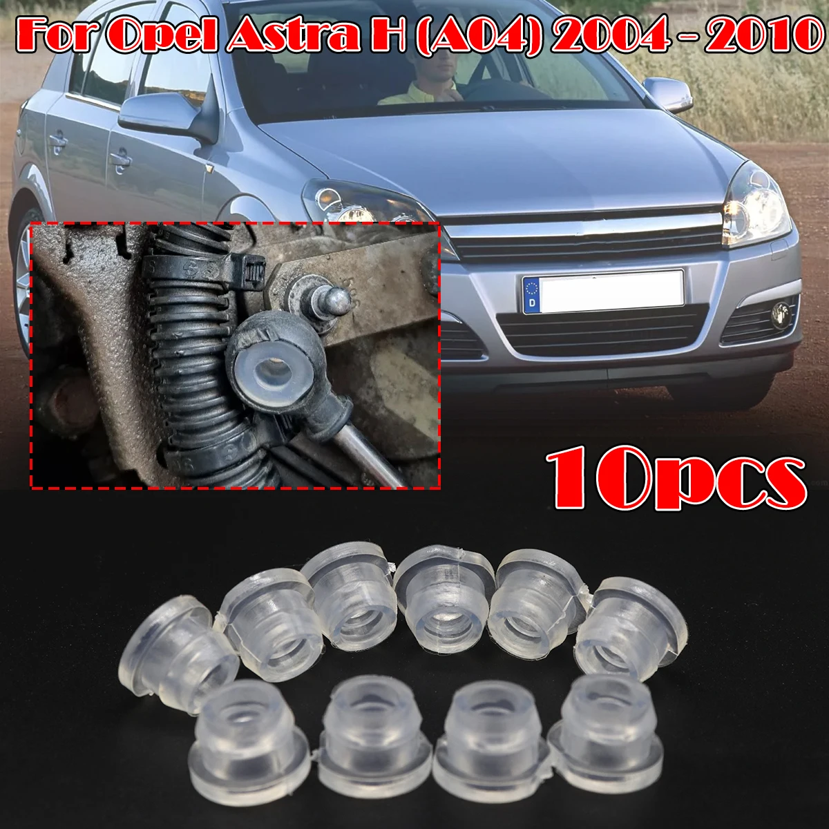 10Pcs For Opel Astra H A04 2004-2010 Gear Shift Cable Bushing Gearbox Pull Head Lever Line Rubber Sleeve Transfer Case Retainer