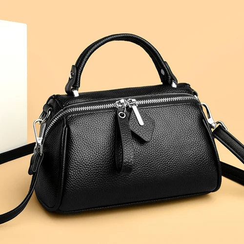 Bolso de hombro de piel de vaca para mujer, bandolera de piel de vaca, estilo informal, ideal para viaje, novedad de 100%