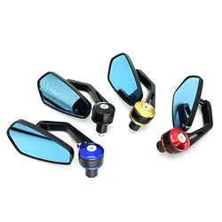 Motorcycle Rear View Mirrors Anti-Glare HD Motorbike Black Handlebar End Side Mirror for Scooters ATV Bike Motorcycles