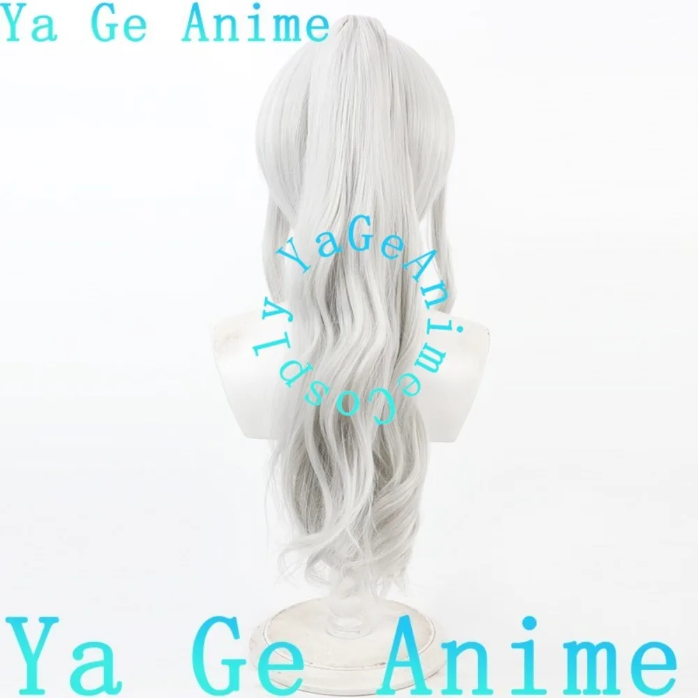 Ya Ge أنيمي الأزرق الأرشيف Kogane Haru شعر مستعار تأثيري ذيل حصان أنيمي عرض الواقع لعبة لعب الأدوار شعر مستعار تستخدم لحفلات الرقص أنيمي #5