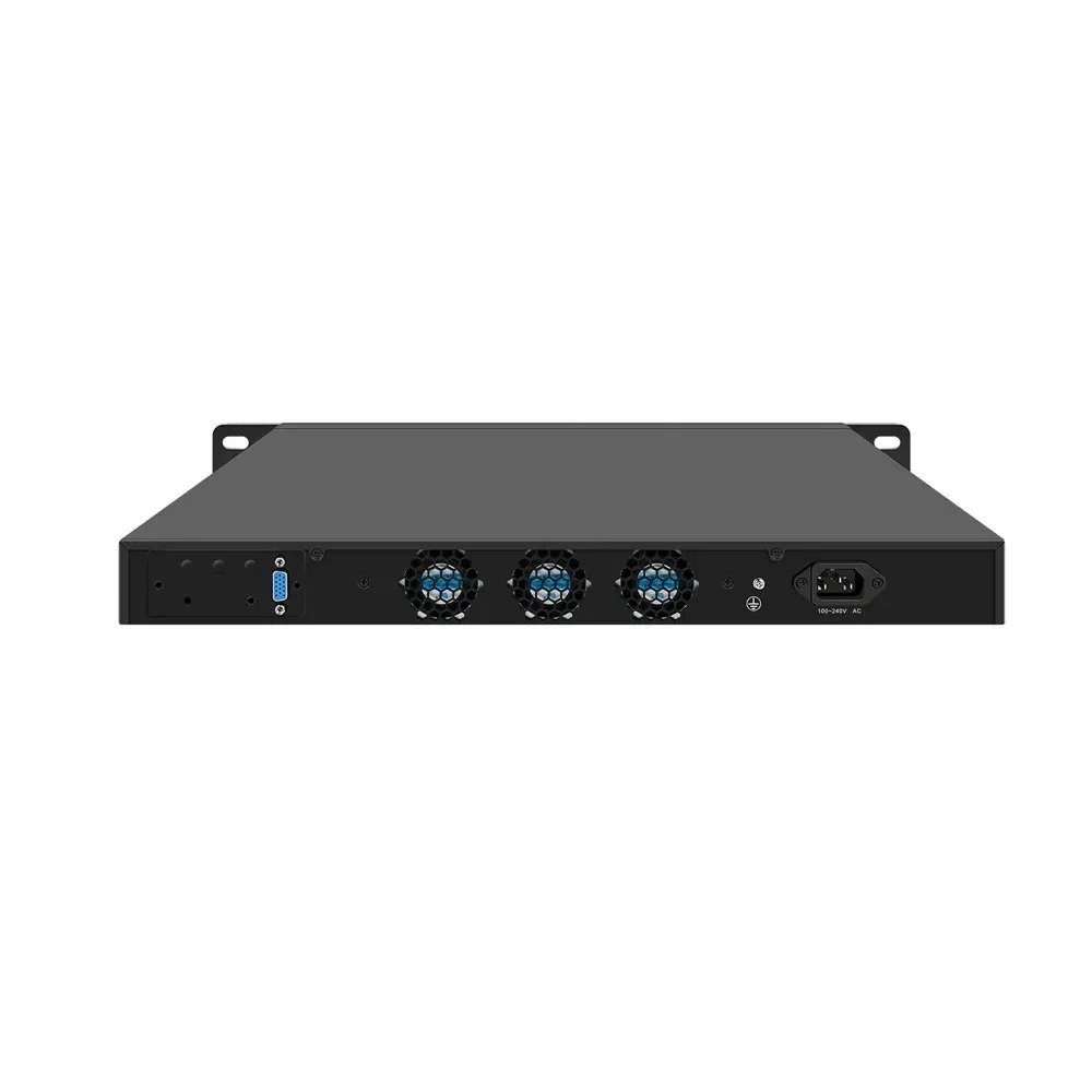 1U Rack Network Firewall Server, 210G SFP+ 42.5G LAN N305 DDR5 MSATA AES-NI PfSense Router Appliance