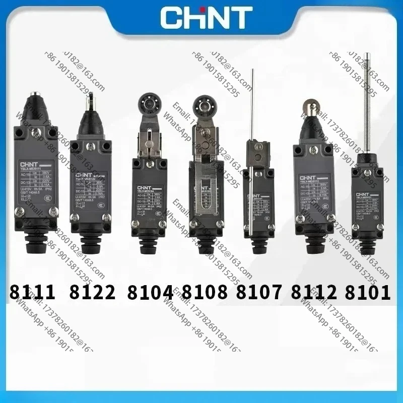 

CHINT Micro interruptor límite YBLX-ME/8108 YBLX-ME/8104 limitador mcánico 8108 8104 8111 8101 8166 8107 8112 Price of 5 pieces
