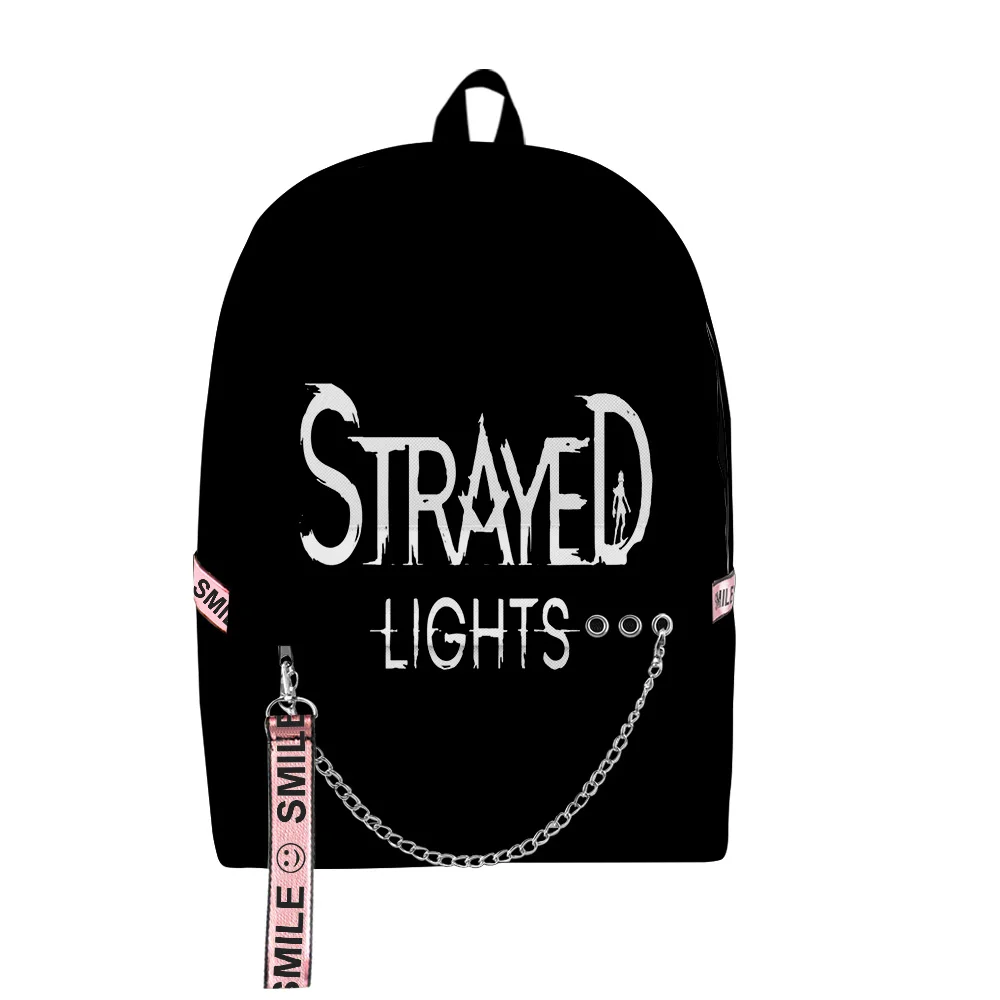

Popular Youthful School Bags Unisex Funny Strayed Lights Game Travel Bags 3D Print Oxford Waterproof Notebook Shoulder Backpacks