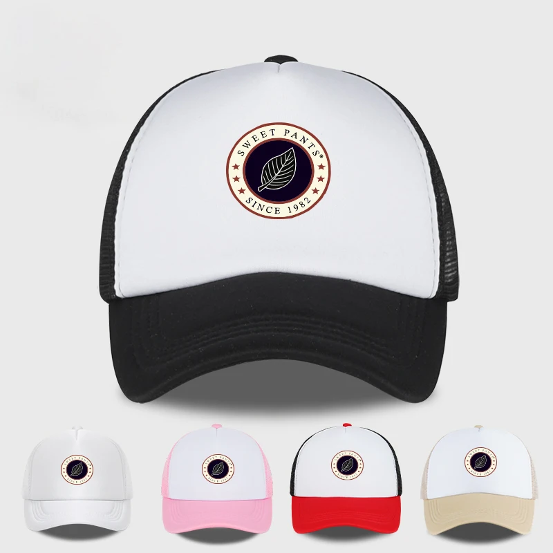 

MLFO Sweet Pants Since 1982 Leaf Logo Sponge Mesh Cap Spring/Summer Casual Cap, Sun Hat, Unisex, Fashion Headwear