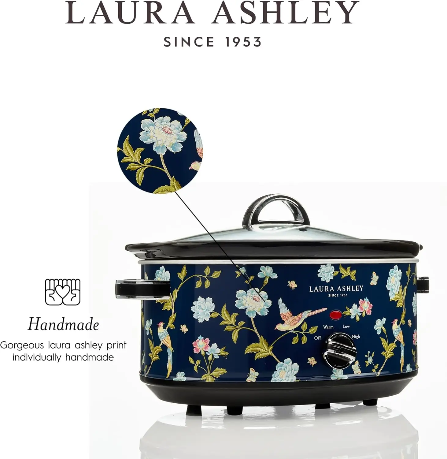 Olla de cocción lenta de 6,8 cuartos - Olla de cocción lenta grande de 6,8 cuartos de galón para personas de 8 a 10 personas - Olla de cocción lenta de bajo consumo con 3 configuraciones de calor - Plato