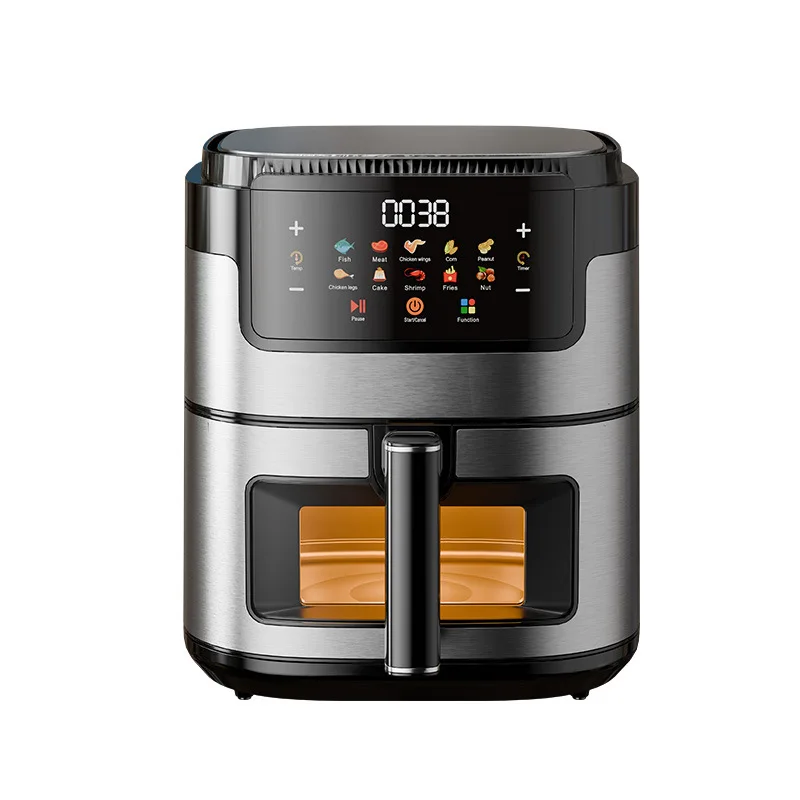 2026 Multifunctional Fryier Visual Window Air Frying Deep Cooking Electric Domestic Air Fryer 15L Easy Touch Control